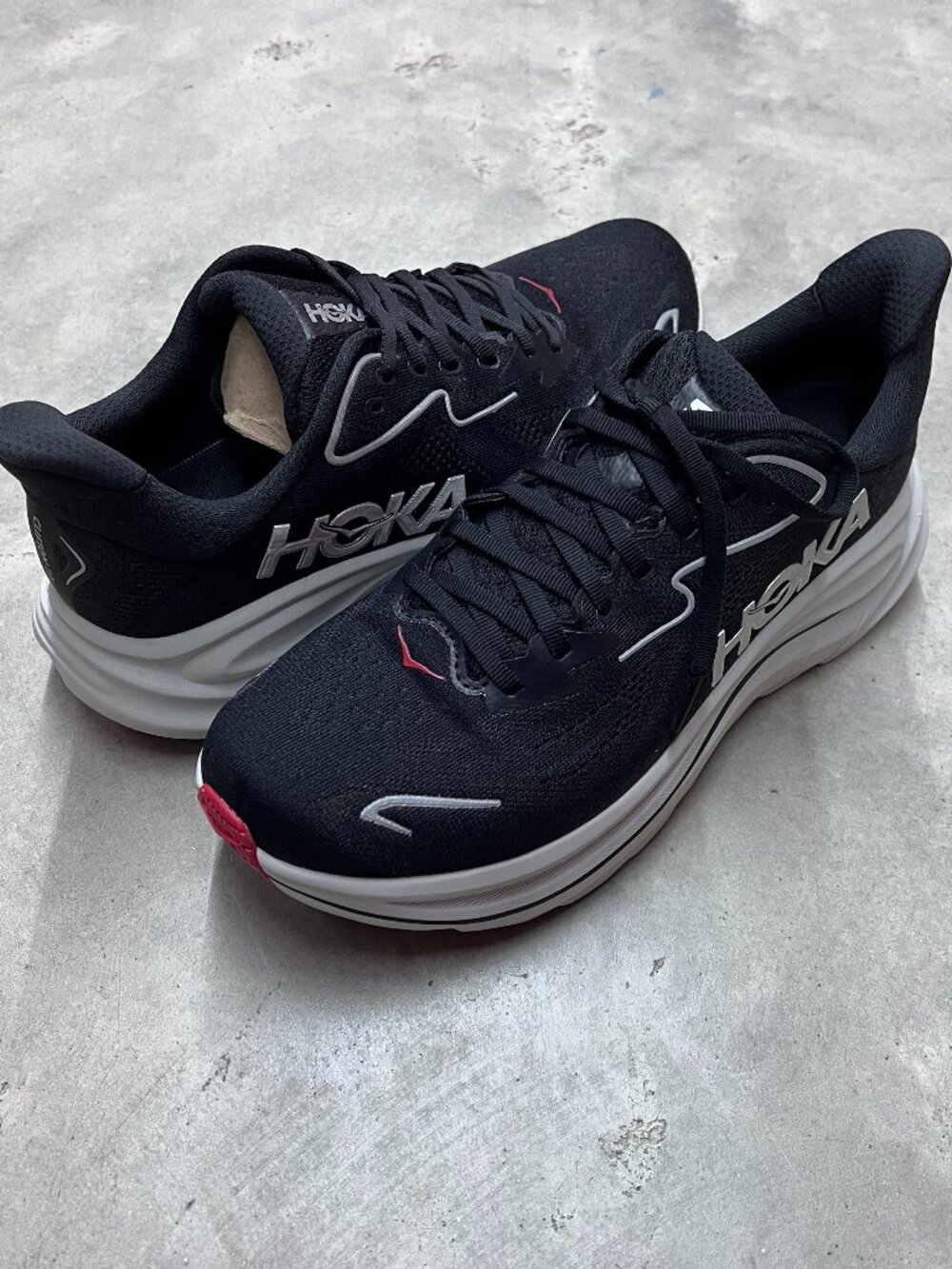 Hoka One One Clifton 10 Black Silver Men's 1162030-BKSV - New - Picture 1 of 6